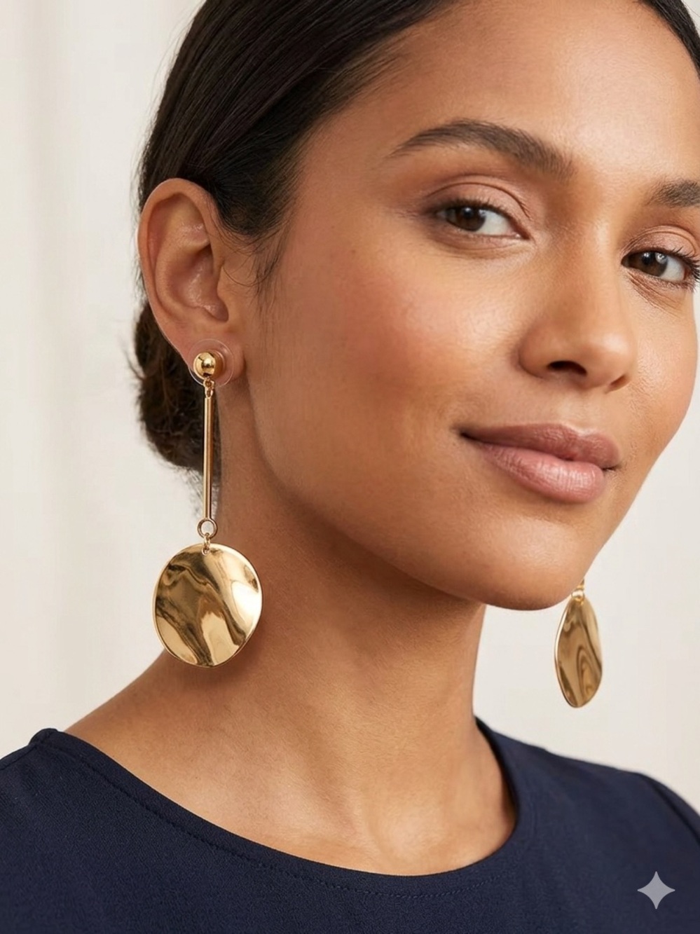 Kate Spade New York Gold Standard Wavy Disc Drop Earrings